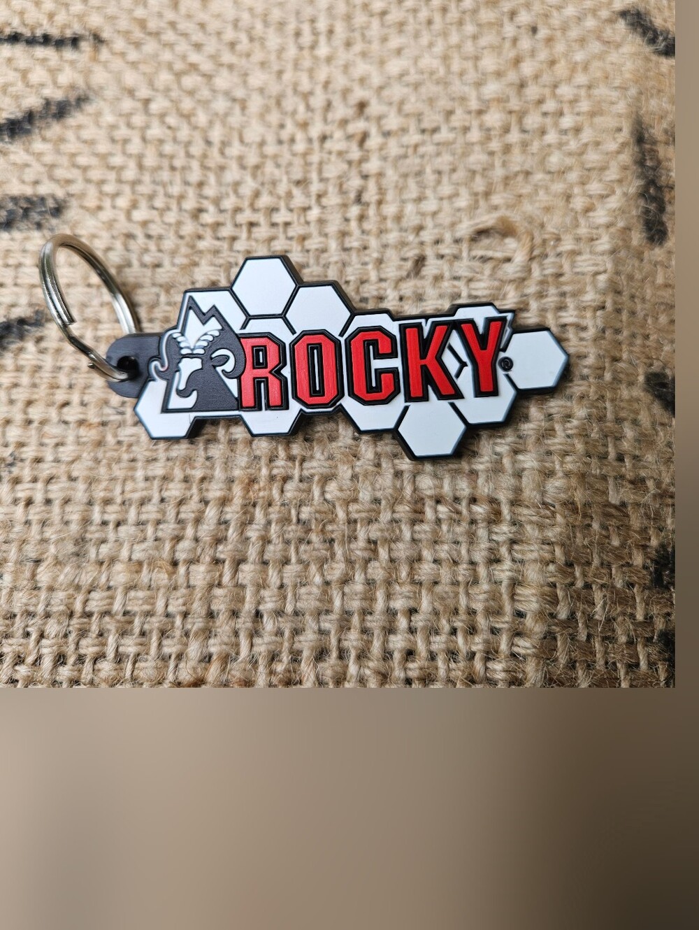 Rocky Boots Rubbery Keychain All Geared Up